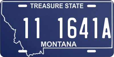MT license plate 111641A
