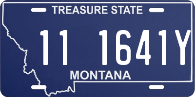 MT license plate 111641Y