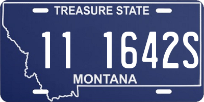MT license plate 111642S