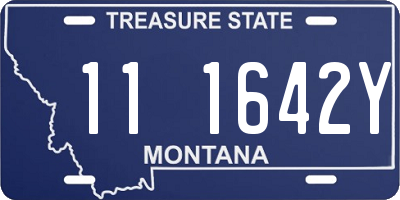 MT license plate 111642Y