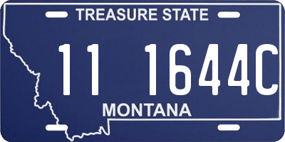 MT license plate 111644C