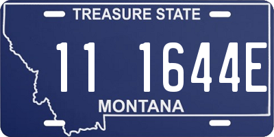 MT license plate 111644E