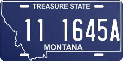 MT license plate 111645A