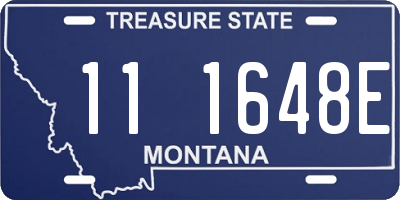 MT license plate 111648E