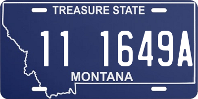 MT license plate 111649A
