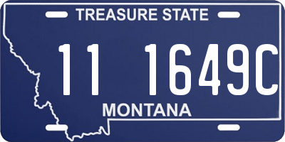 MT license plate 111649C