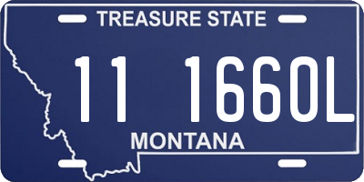MT license plate 111660L