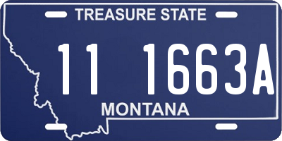 MT license plate 111663A
