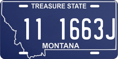 MT license plate 111663J