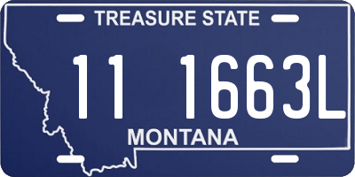 MT license plate 111663L