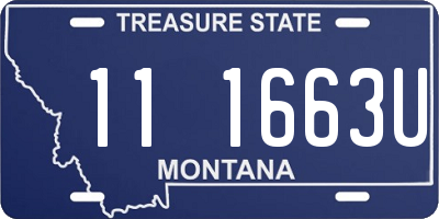 MT license plate 111663U