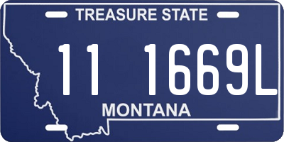 MT license plate 111669L