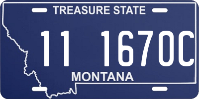 MT license plate 111670C