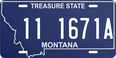 MT license plate 111671A
