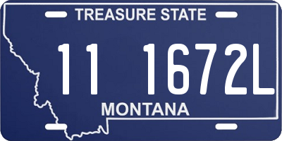 MT license plate 111672L