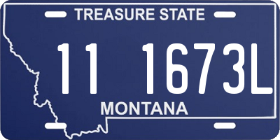 MT license plate 111673L