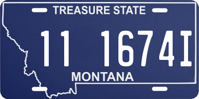 MT license plate 111674I