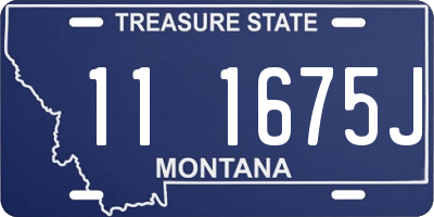 MT license plate 111675J