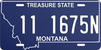 MT license plate 111675N