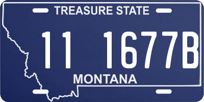 MT license plate 111677B