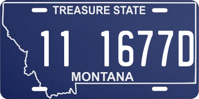 MT license plate 111677D