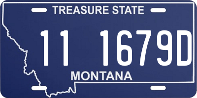 MT license plate 111679D