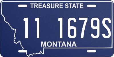 MT license plate 111679S