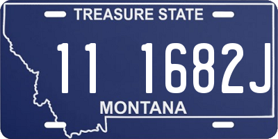 MT license plate 111682J