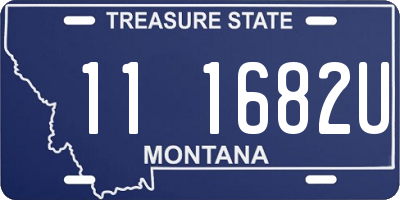 MT license plate 111682U