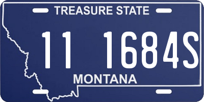 MT license plate 111684S