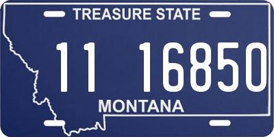 MT license plate 111685O