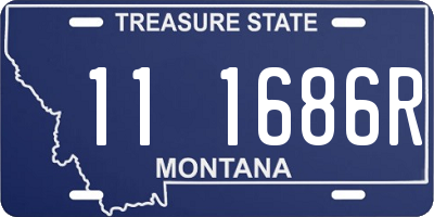 MT license plate 111686R
