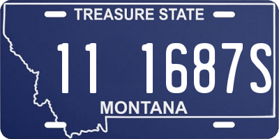 MT license plate 111687S