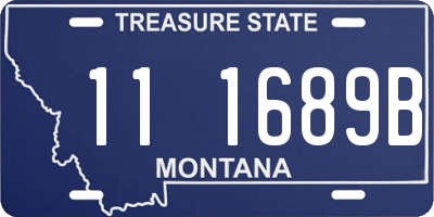 MT license plate 111689B