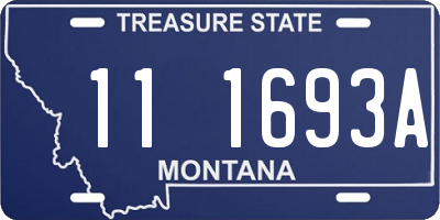 MT license plate 111693A
