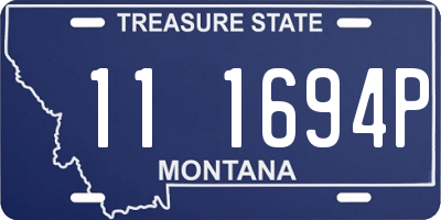 MT license plate 111694P