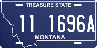 MT license plate 111696A