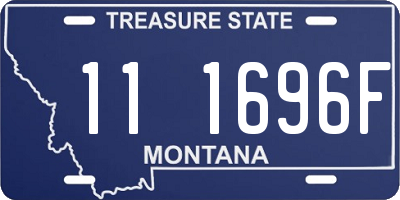MT license plate 111696F