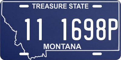 MT license plate 111698P
