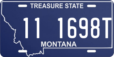 MT license plate 111698T