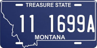 MT license plate 111699A