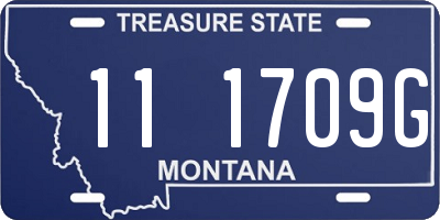 MT license plate 111709G