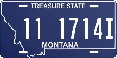 MT license plate 111714I