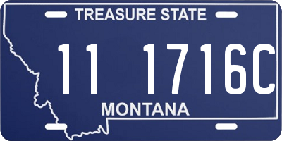 MT license plate 111716C