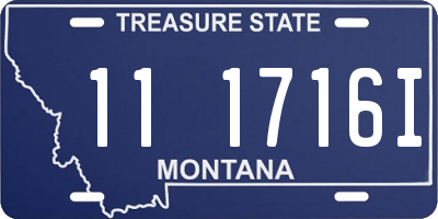 MT license plate 111716I