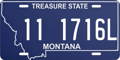 MT license plate 111716L