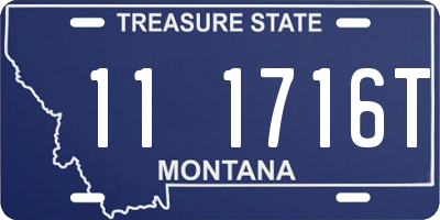 MT license plate 111716T
