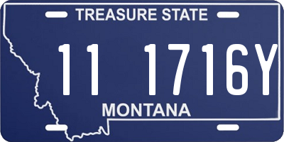 MT license plate 111716Y