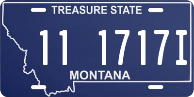MT license plate 111717I