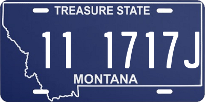MT license plate 111717J